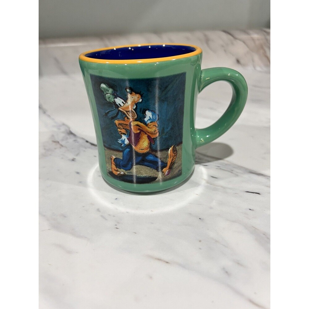 The Disney Store Goofy Aqua Green and Blue Collectable Coffee Mug Cup